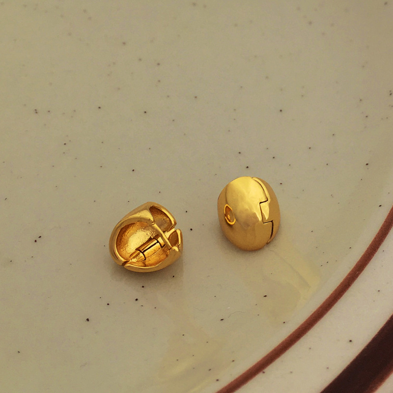 Retro U Shape Copper Ear Studs Plating Copper Earrings