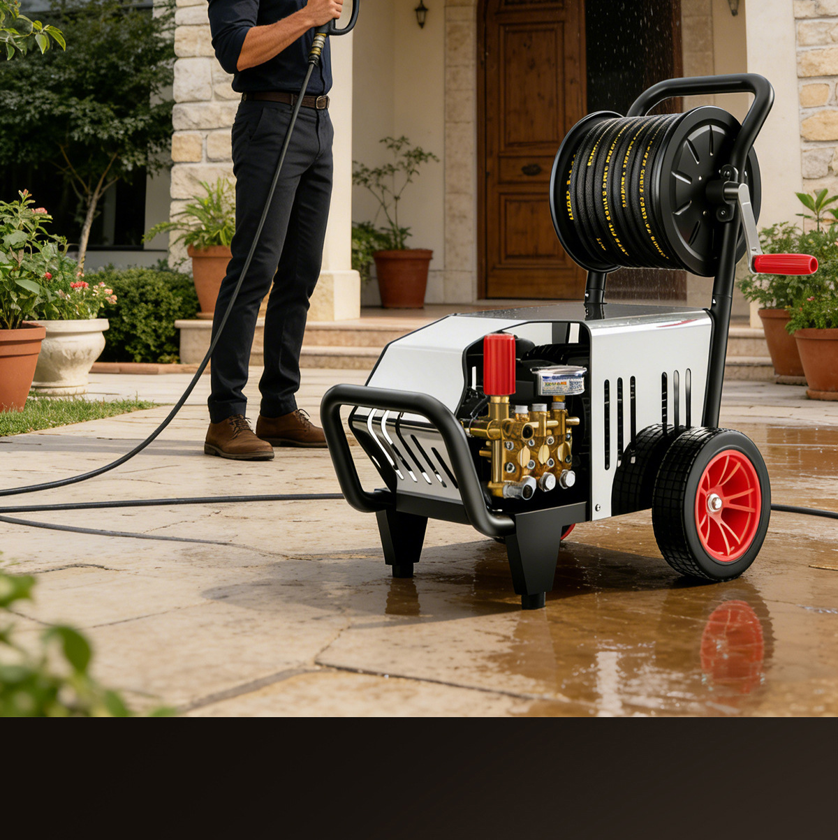Italian Kinkard Ultra-High Pressure Household Car Washing Machine Commercial Cleaning Machine 220V Household Water Gun Powerful Water Pump