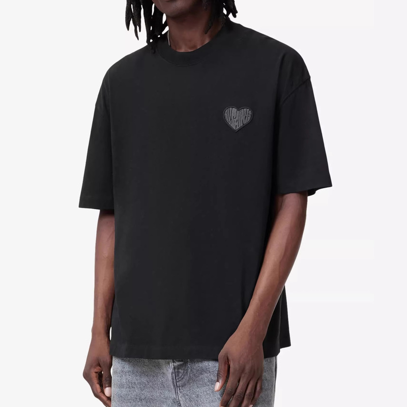 Allsaints 26 Summer Sheep Head Print Short-Sleeved T-Shirt Simple Loose-Fitting Casual Top for Men Allsaints 26 Summer Sheep Head Print Short-Sleeved T-Shirt Simple Loose-Fitting Casual Top for Men