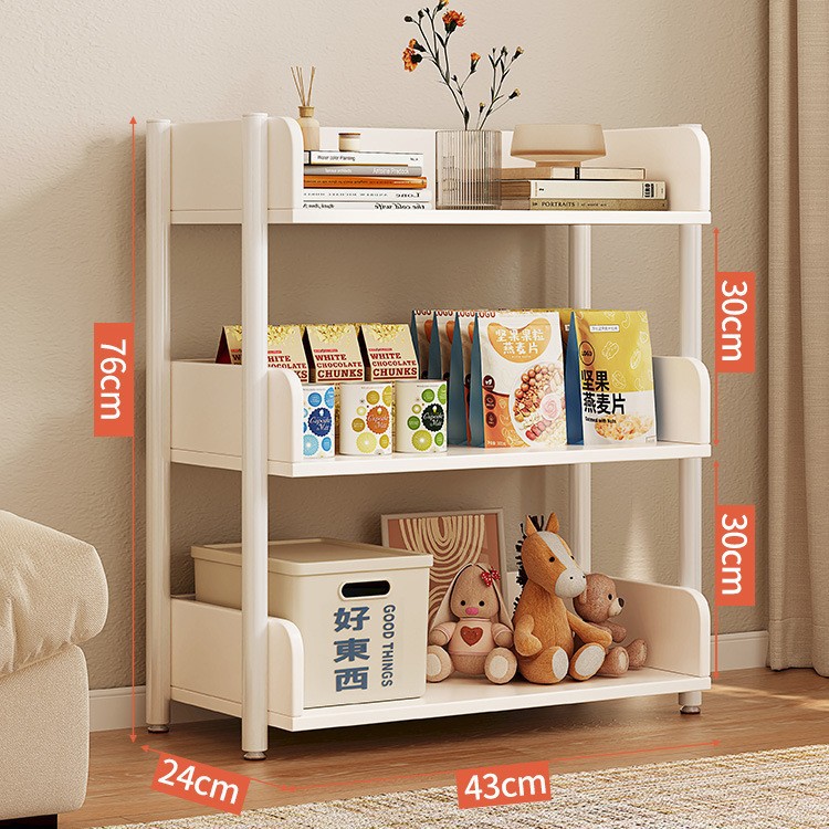 Estante de almacenamiento multicapa estante de almacenamiento de piso simple estante de libros de hierro forjado estante de almacenamiento de sala de estar estante de exhibición estante de biblioteca doméstica