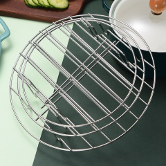 Bulk 2.8-inch round four-legged steaming rack, stainless steel low-leg steamer stand, rice cooker heat insulation rack, kitchenware