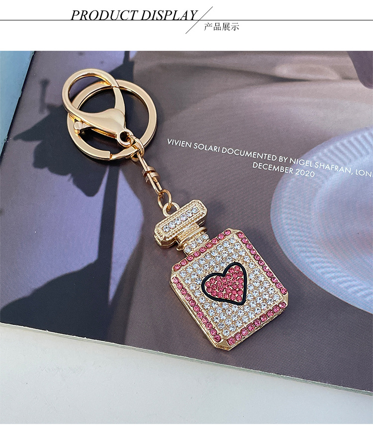 New Style Zinc Alloy Heart Shape Women's Bag Pendant Keychain display picture 2
