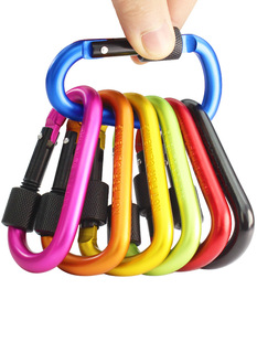 Snap Backpack D-type Hanging Buckle Quick Hanging Outdoor Multifunctional Mountaineering Equipment Hook Keychain Kettle Aluminum Alloy