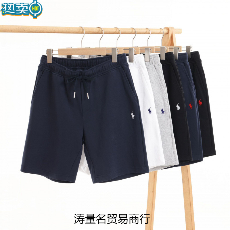 Dropshipping Men's Solid Color Casual Versatile Polo Pure Cotton Golf Sports Beach Cargo Shorts