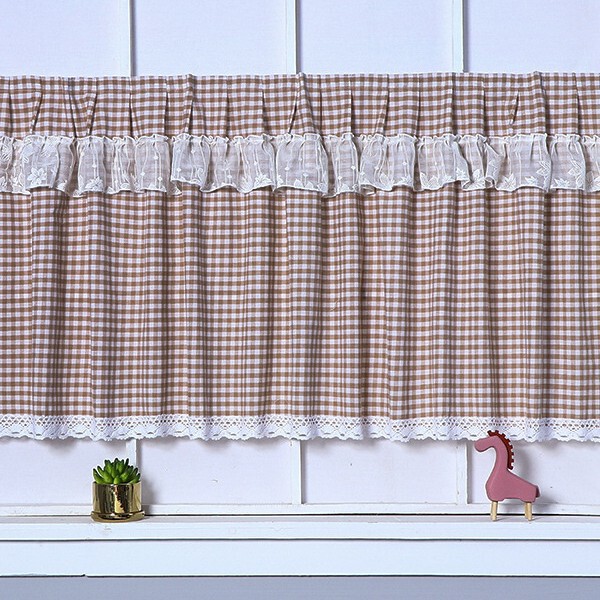 Short Curtains, Semi-Shading, Self-Adhesive Kitchen Curtains, Short Small Windows, Modern Simple Door Curtains, Cabinet Curtains, Coffee Lace