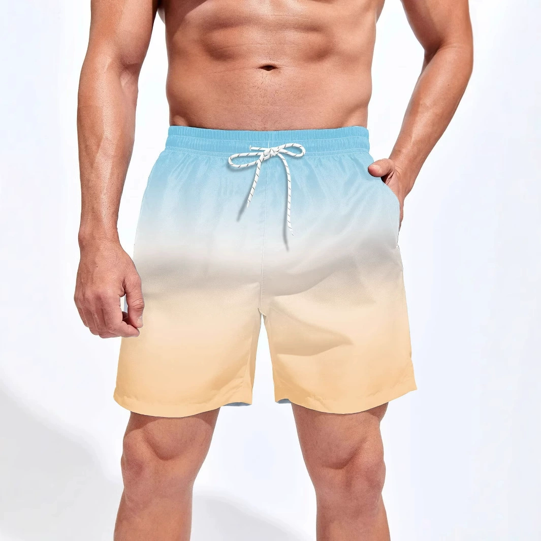 Амазонка, европейская и американская летняя мужская мода повседневные прямые шорты с 3D-принтом пляжные брюки