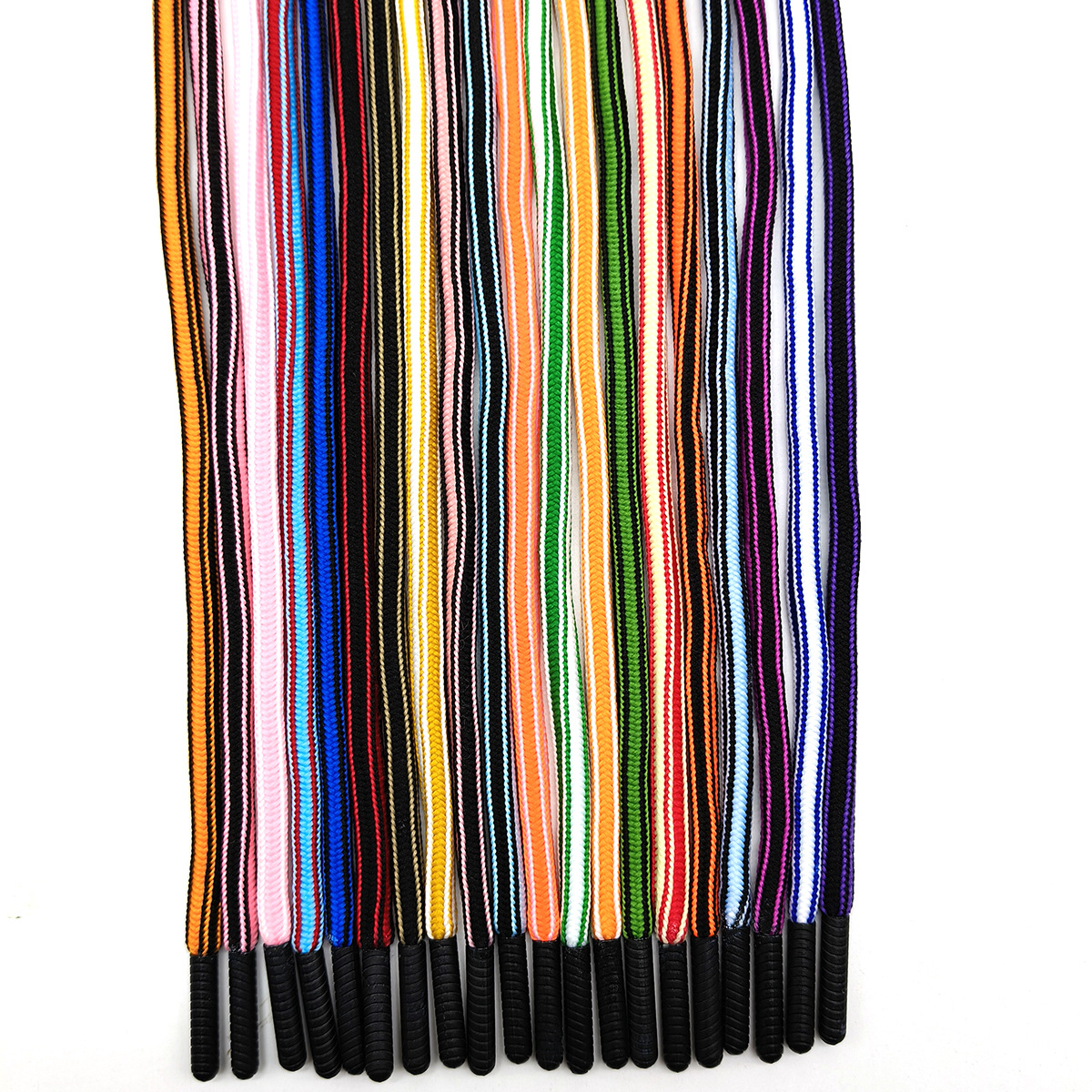 192 color 5mm poliéster bicolor cuadrado cuerdas de núcleo poliéster color poliéster algodón cuadrangular cuerdas de cintura de pantalones