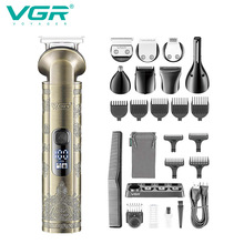 VGR110跨境八合一電推子發廊專用油頭剃頭雕刻理發器電推剪套裝