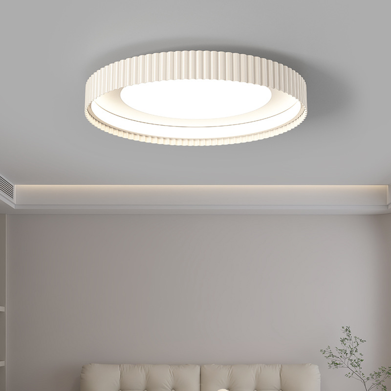 lámpara de techo del dormitorio 2026 nueva sensación de alto nivel de crema de protección de ojos lámpara principal y dormitorio simple lámpara de estudio moderna 255L