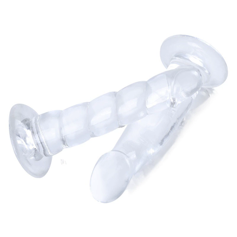 Новый прозрачный хрустальный пенис, креативная альтернативная женская секс-игрушка, маленькие красивые ягодицы, мягкий и удобный фаллоимитатор