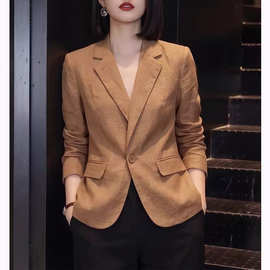 轻熟风宽松西装外套女2026秋季新款今年流行爆款气质百搭西服上衣