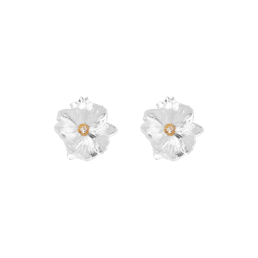 Temperamento floral exagerado orejas grandes personalidad femenina pendientes 2026 nuevo estilo explosivo retró francés pendientes lujosos de alto nivel