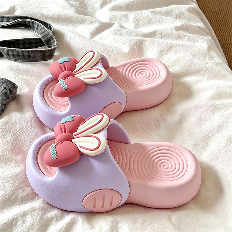 Little Cat Slippers for Boys and Girls, Princess Children's Non-Slip Breathable Odor-Resistant Soft-Soled Baby Outdoor Heart-Shaped Pony Sandals