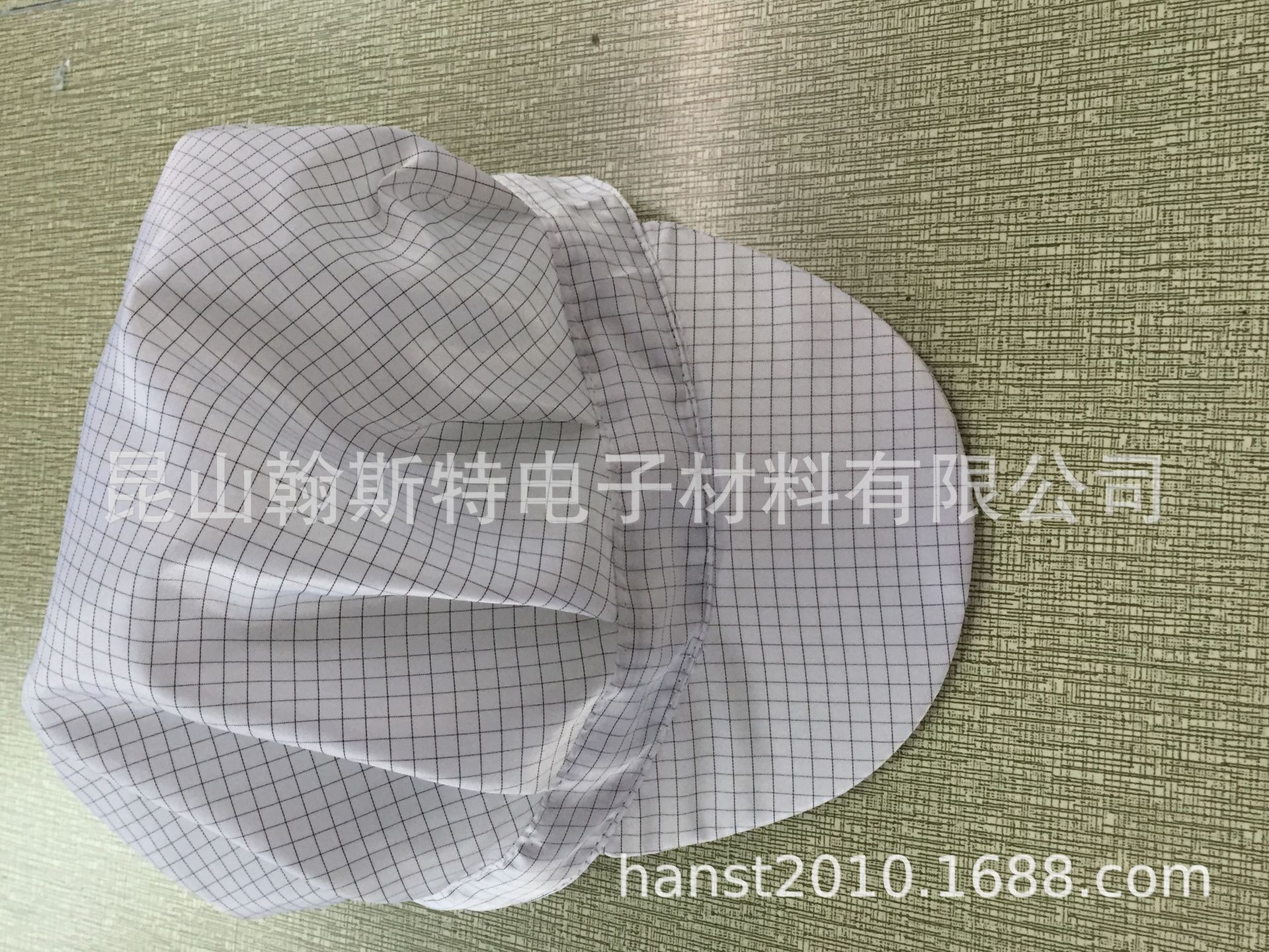 防静电帽食品工作帽透气网帽无尘车间男女大小工帽