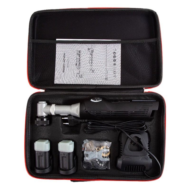 Беспроводная машина для зубных щеток с двойным бассейном, 12 В, автомобильный инструмент для полировки углов, 6-скоростная регулируемая литиевая батарея, машина для полировки деталей