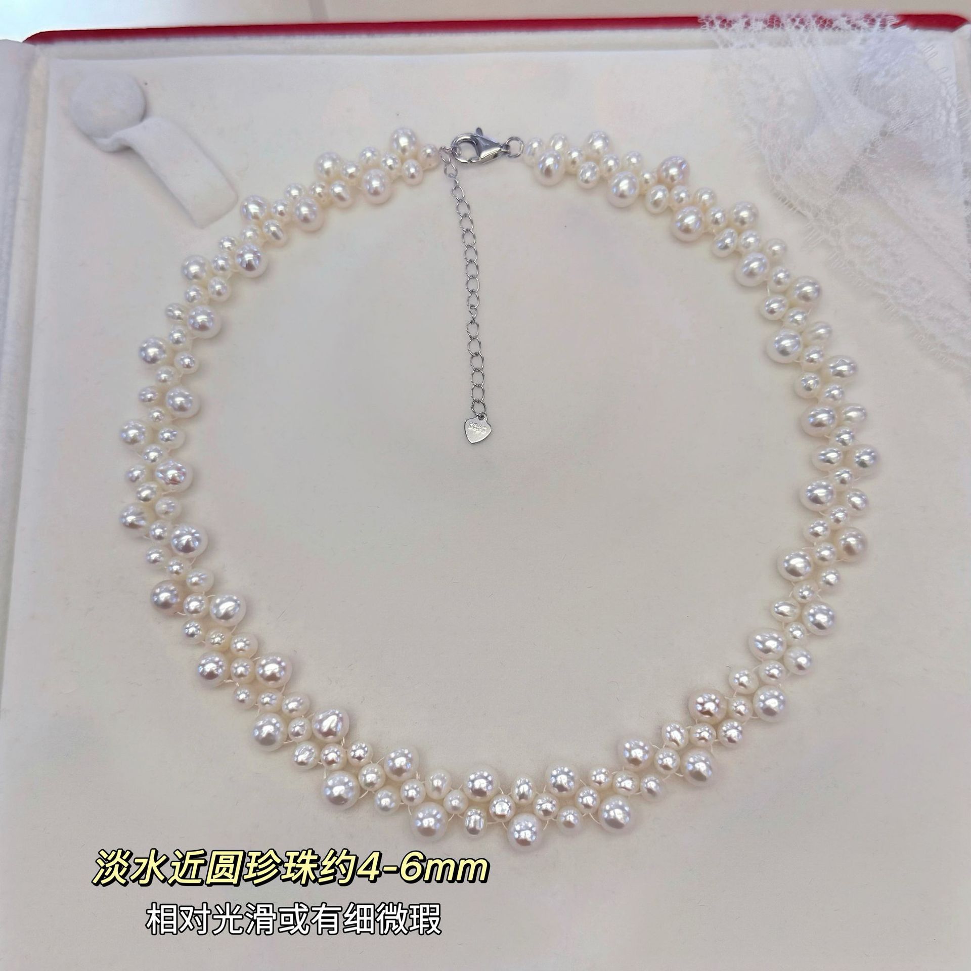 ��Ȼ��ˮ�����ֹ���֯����S925�����������ŷ�ʽ��ɴ�����ʽ����