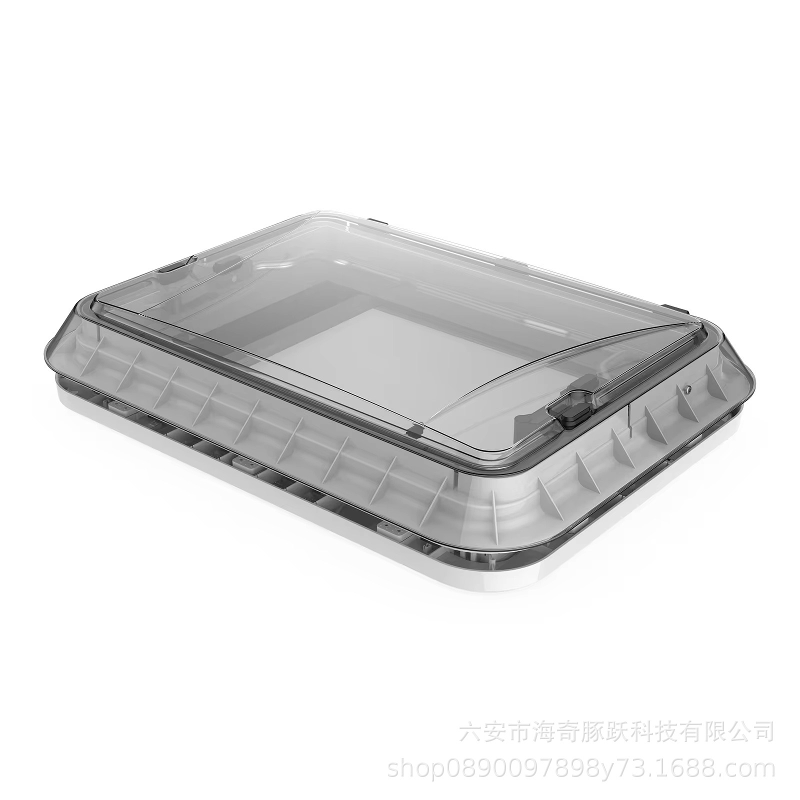 RV accessories: cross-border roof-mounted sunroof with 12V light and forced ventilation
