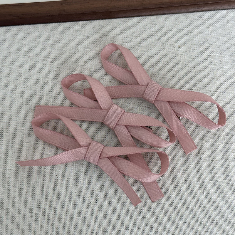 Fabric Bow Hairpin Set Elegant Duckbill Clips For Gentle Styling_voghion.com