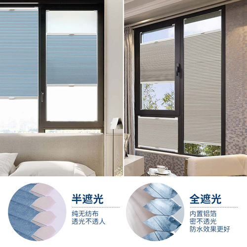 5YA1 Venetian Blinds for Inward-Opening and Top-Hung Windows, Honeycomb Shades for Sun Protection, Blackout, and Adjustable Operation—Perfect for Bedrooms, Kitchens, and Bathrooms