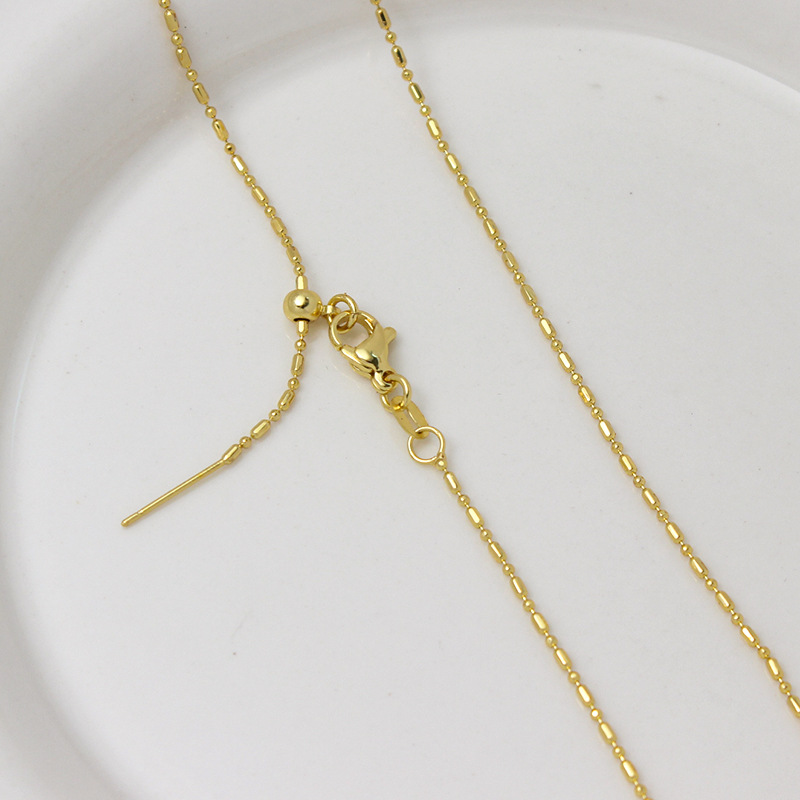 4g Weight Chain Jewelry Making Type 45-50cm Jewelry Making Size Lobster Trigger Clasp Closure Clasp Closure Type Jewelry Accessories Classification 1 Piece Quantity Copper Material Geometric Pattern All Seasons Season Plating Design Simple Style Style 1 Piece Copper 45-50cm Jewelry Accessories Chain Simple Style Geometric 16