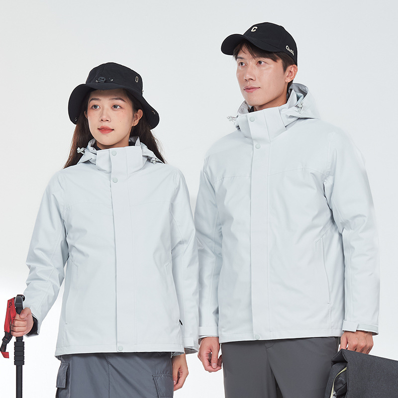 Heat-sealed assault coat men's and women's three-in-one coat down liner winter new windproof waterproof outdoor mountaineering suit Heat-sealed assault coat men's and women's three-in-one coat down liner winter new windproof waterproof outdoor mountaineering suit