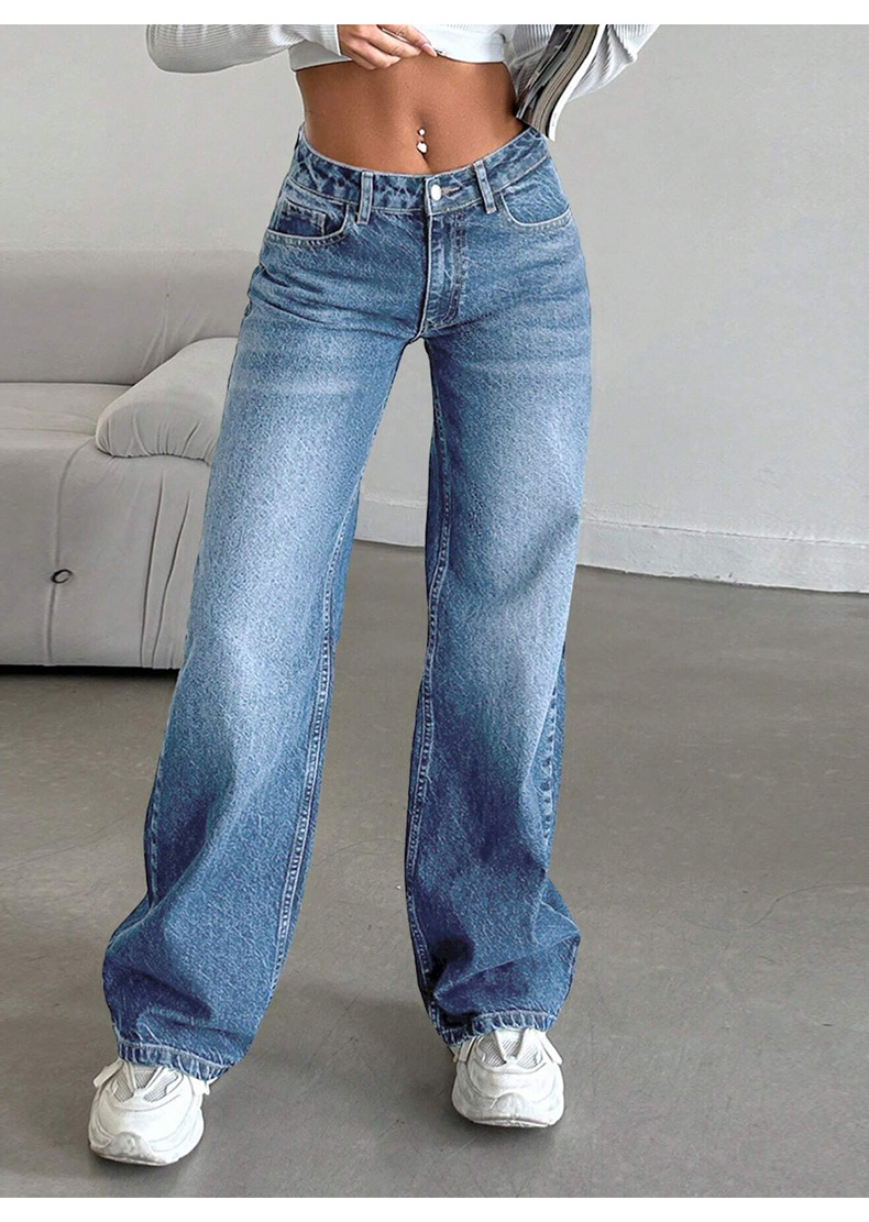 Low-Rise Relaxed Fit Stretch Jeans – Vintage Washed & Ultra-Comfy (S-XL, 2 Colors)_mkmklike.com