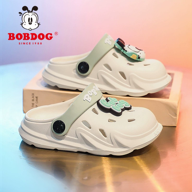 Babus Boy Double Shoes 2025 Летние новые мягкие подошвы нескользящие садовые туфли для девочек на открытом воздухе