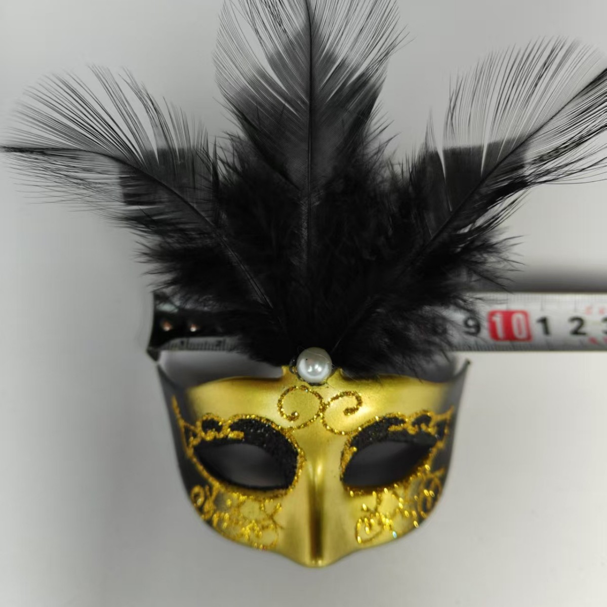 Máscara de plumas de princesa miniatura para disfraces, decoración de muñecas, juguete infantil, máscara pequeña, venta al por mayor