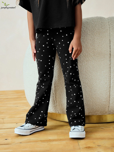 Spring and Autumn European and American Cross-border Children's Clothing Factory Girls Fashion Wide Leg Leggings European and American Children's Clothing Leggings Wholesale