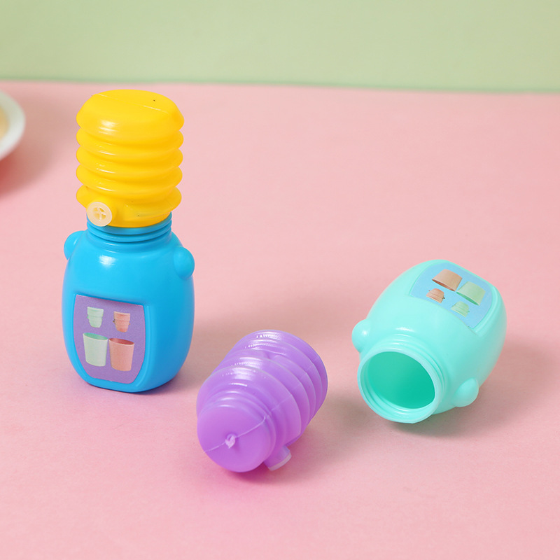 Transfronterizos niños plástico creativo beber agua de forma de bocina de presión de aire descompresión pellizco llamado juguetes de azúcar al por mayor