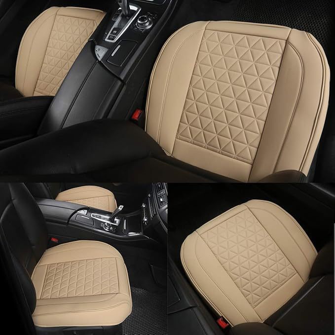 Universal four-season car seat cushion, summer perforated car seat cushion, leather three-piece car seat cushion set