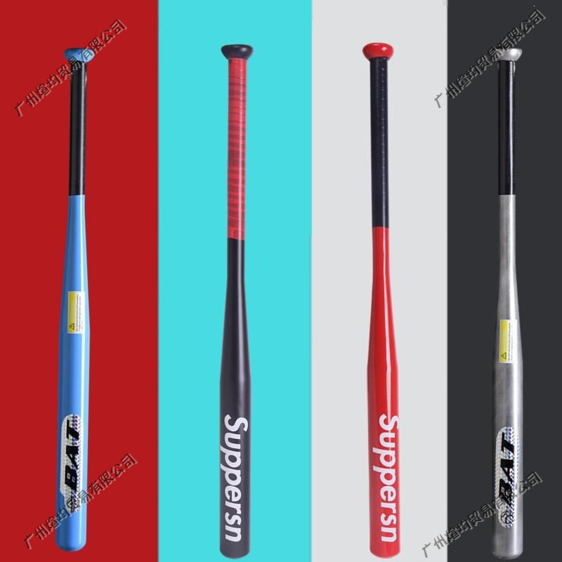 Thickened alloy steel baseball bat, car self-defense matte black baseball bat weapon, home defense baseball pole