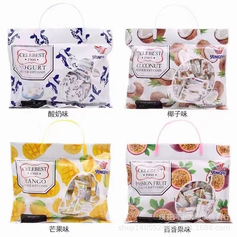 YINGPAI果糕软糖网红零食大礼包芒果百香果椰子糖果喜糖酸甜果糕