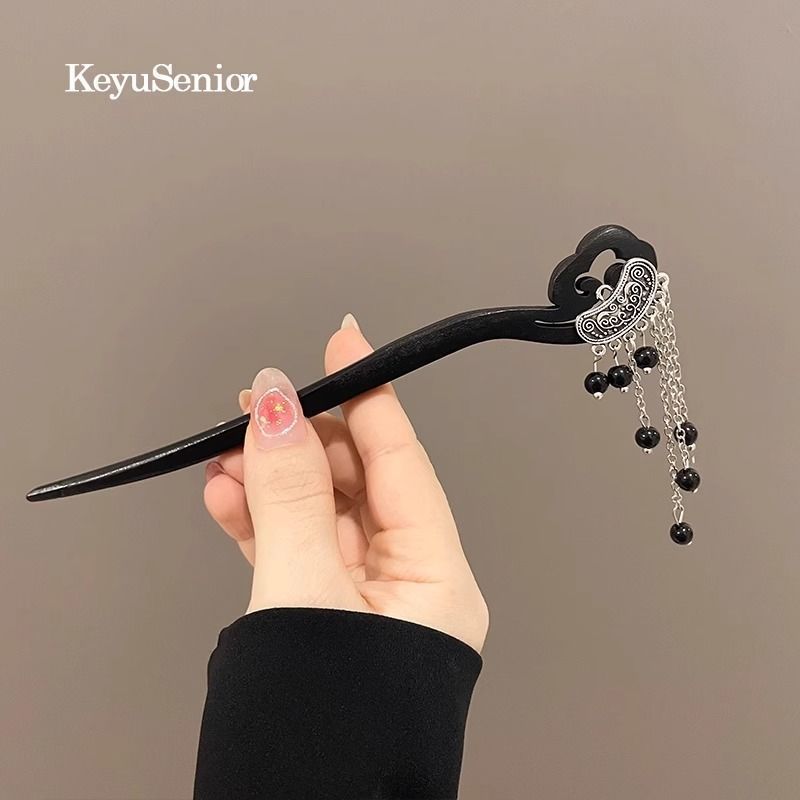 Nuevo estilo chino antiguo clip de cabello para mujeres acristaladas clip de brillo de brillo de alto nivel nuevo estilo chino clip de cabello simple clip