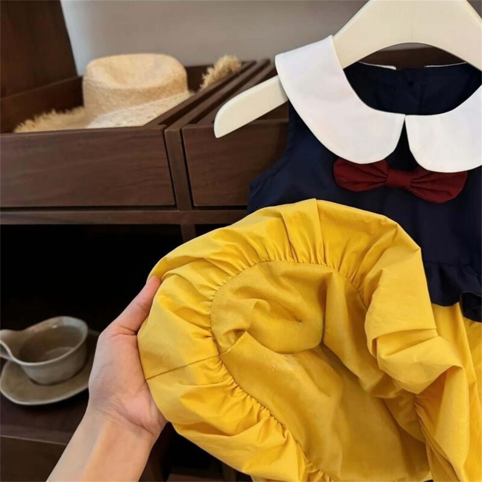 Limón salado siete niñas vestido de verano nuevo estilo femenino Blancanieves sentido cómico jk uniforme capullo vestido de muñeca