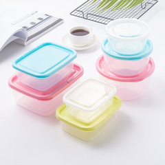 Rectangular plastic food storage box PP fruit food product refrigerator freezer microwave clear storage box plastic container