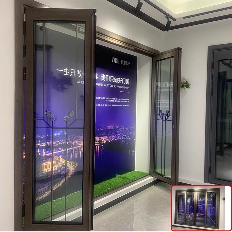 Three-Way Linkage Pt Door Sliding Kitchen Folding Titanium Aluminum Magnesium Alloy Flat Opening Integrated Living Room Balcony Bathroom Pd Sliding Door