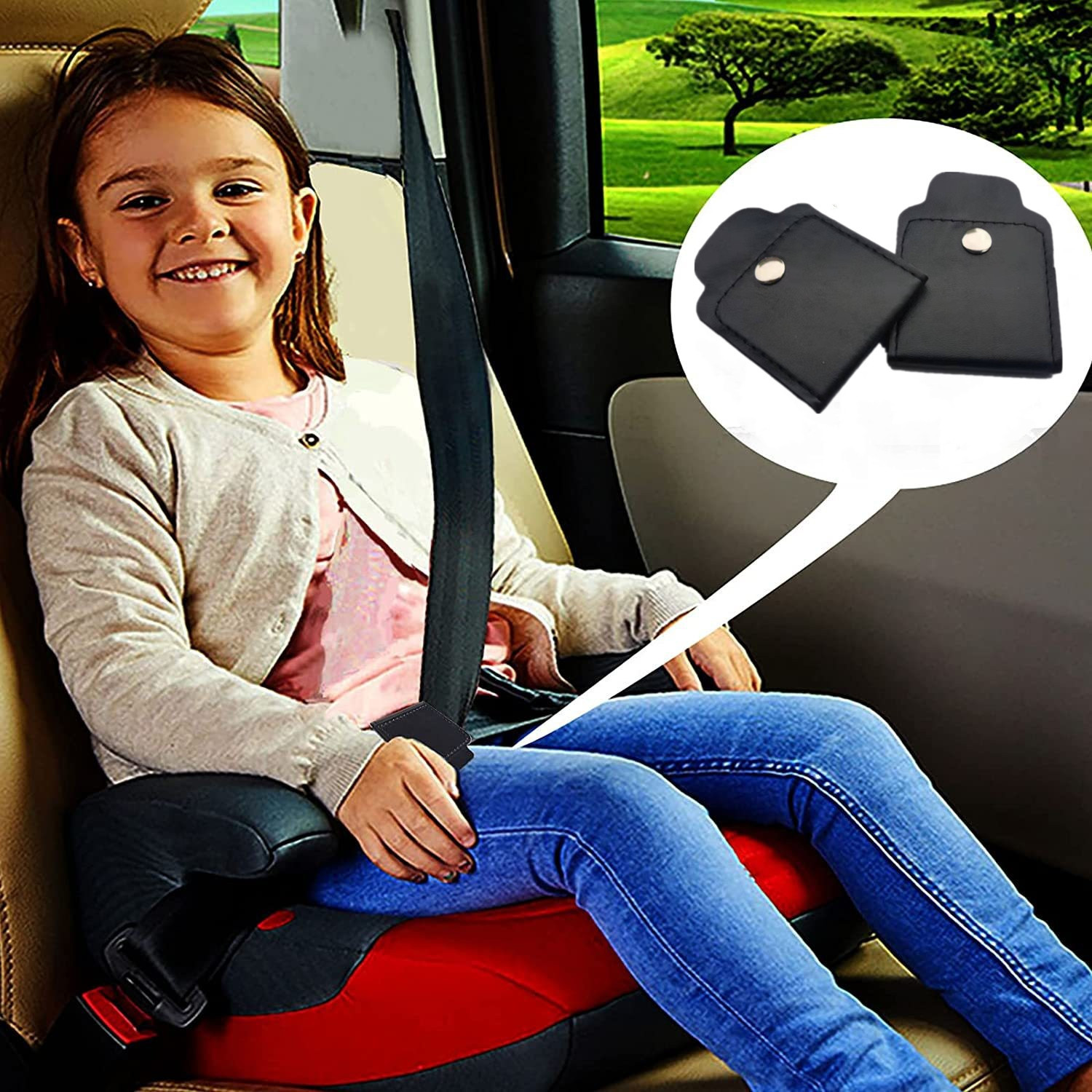 New car seat belt adjuster shoulder and neck locator children's anti-collar retainer adjustment buckle wholesale