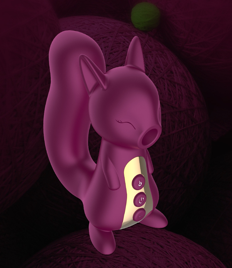 Kerina Fox Cute Pet Suck Massager Wearable Egg with 10 Vibration and Suction Modes — detail image 4