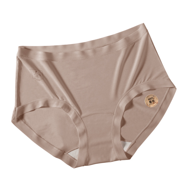 80s蘭精モーデール100% 桑絹糸7a抗菌女性下着延長桑蚕シルク股間ストレッチ腰下着