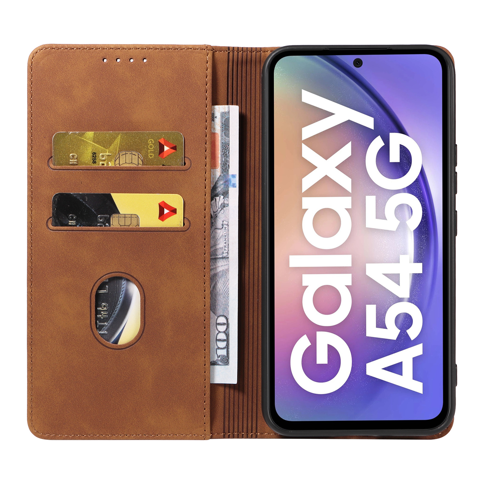 Retro flip mobilskal för samsung galaxy med magnetisk kortfack_voghion.com
