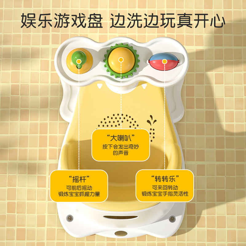 Asiento de baño para bebé, artefacto de ducha, el bebé puede sentarse y acostarse, taburete de baño antideslizante para niños recién nacidos, silla multifuncional para sentarse