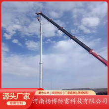 40米GH环形独立钢管避雷塔  GH独立避雷塔 易燃易爆仓库避雷针