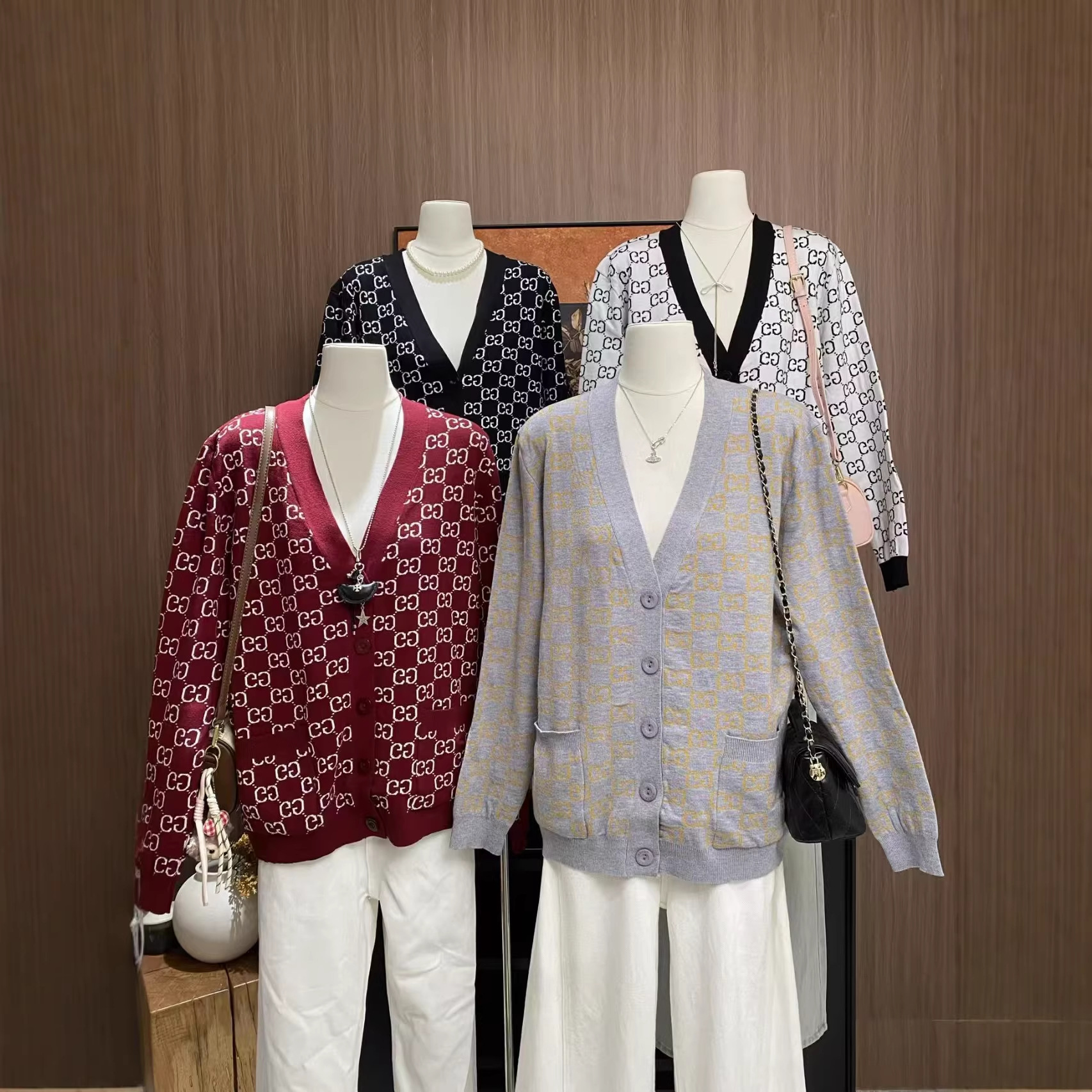 Shenzhen Nanyou Goods ~ High Version Original Women's Casual Sweater Classy Wool Cardigan Women's Casual and Versatile