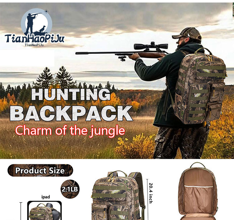 ActiveGo Outdoor Camouflage Dead Leaf Tactical Mountaineering Bag Heren Jacht Wandelen Grote Capaciteit Rugzak_voghion.com