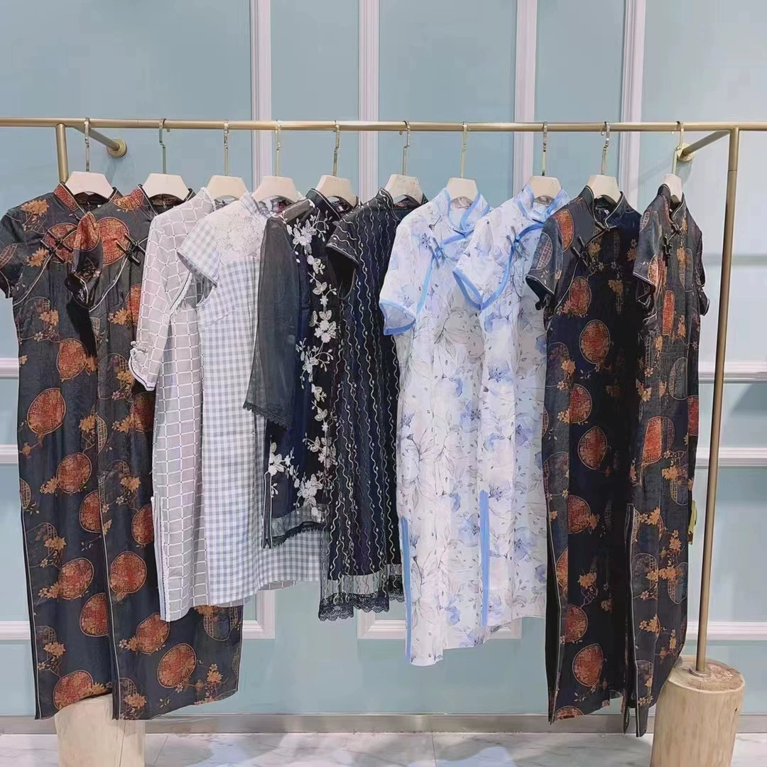 Xiaoxiao Pingping Cheongsam 2023 летом новый элегантный средний и пожилой бренд со скидкой женской одежды