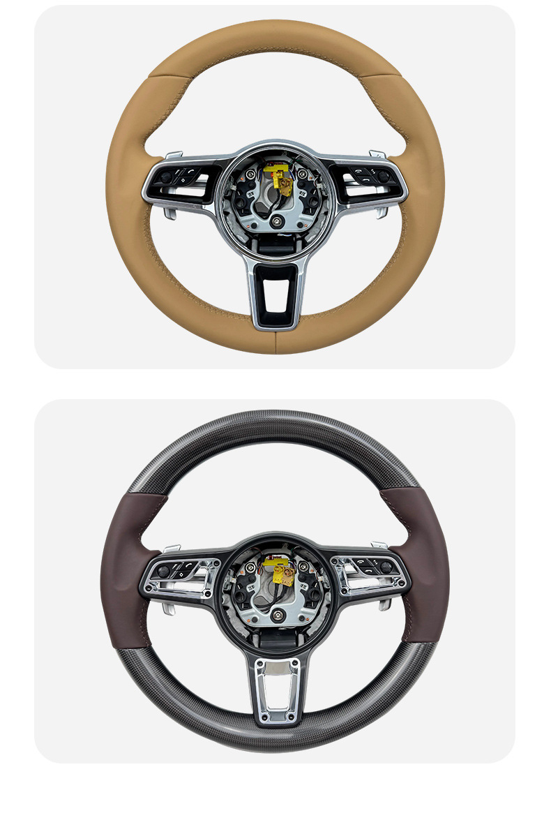 Suitable for Porsche Boxster Cayenne E-Hybrid Modified Carbon Fiber Steering Wheel Racing Car