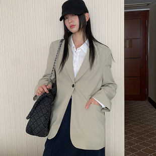 Fu High-end Lace-up Casual Suit Jacket Women's 2025 Spring New Fashion Loose Korean Style Small Suit 3862