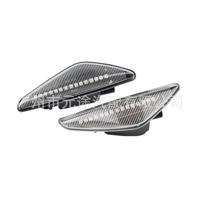 Car Wing Fender Side Light – Dönmə işıqları - b-b-03-c-crystal-1-row-of-lights-flowing-yellow-light