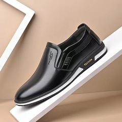Factory Wholesale Supply of Men's Business Formal Loafers, Black Men's Hollow-out Shoes, Work Shoes, One-time Shipping